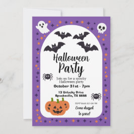 Halloweenfest Personlig  Inbjudningar
