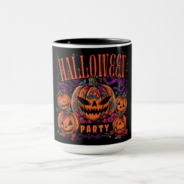 Halloweenfest Pumpa ,Skrämmande Jack O Lantern Mugg (Center)