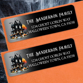 Halloweenfest Returadress Etikett