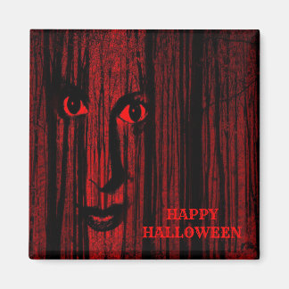 Halloweenfest Röd Svart Gotisk Ondskefull Skräck S Magnet