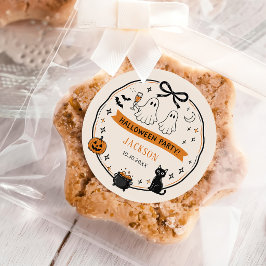 Halloweenfest runt klistermärke