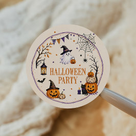 Halloweenfest Runt Klistermärke