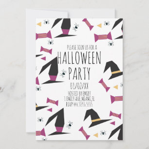 Halloweenfest Spindel Häxa Hatt Godis