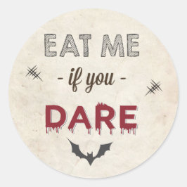 Halloweenfest Tricket eller påsepresent Idé Runt Klistermärke