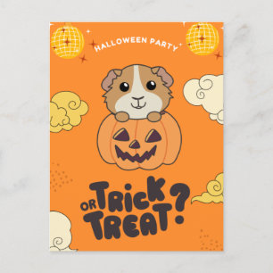 Halloweenfest Trix eller Godis Marsvin Högtid Helg Vykort