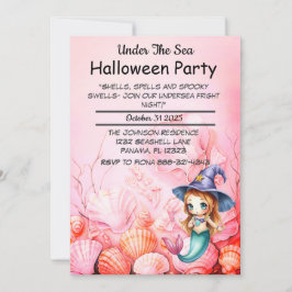 Halloweenfest Under Havet Inbjudningar