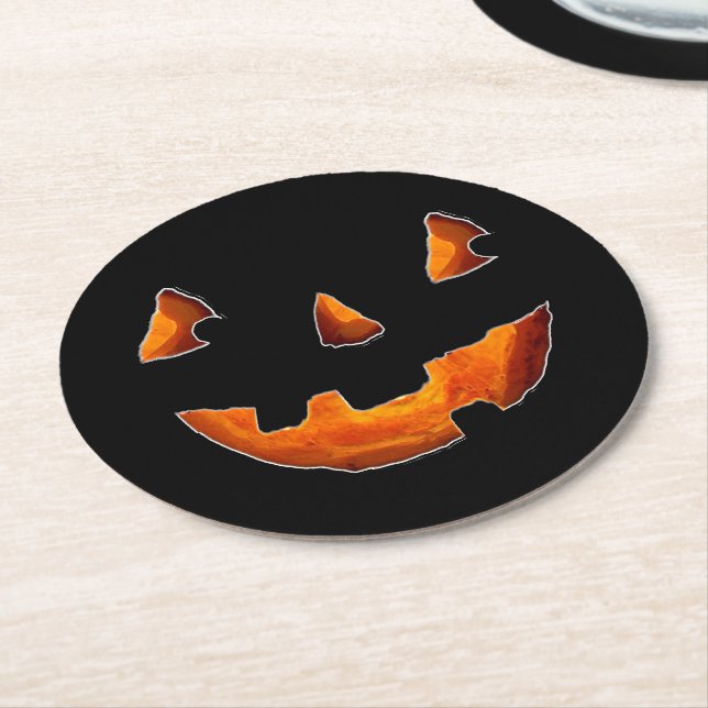 Halloweenfest Underlägg Papper Rund (Vinklad)