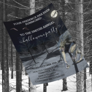 Halloweenfest Winter Varulv Skräck