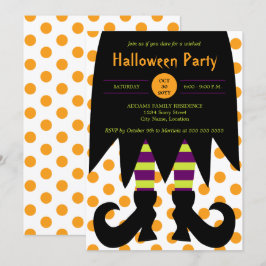 Halloweenfest Witches Inbjudningar