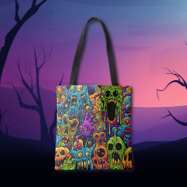 Halloweenfest | Zombie och monster Tygkasse