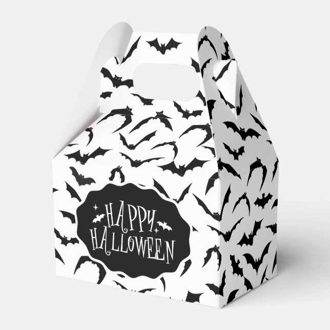 Halloweenfestlåda med gods presentaskar (Framsidan Sidan)