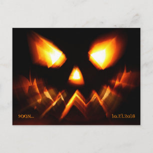 Halloweenfestpåminnelse Vykort