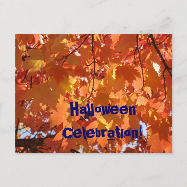 Halloweenfirande! evenemangsinbjudningar kort (Framsida)