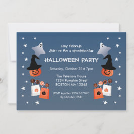 Halloweenfirande inbjudan till Trick or Treat