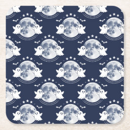 Halloweenfirande Underlägg Papper Kvadrat