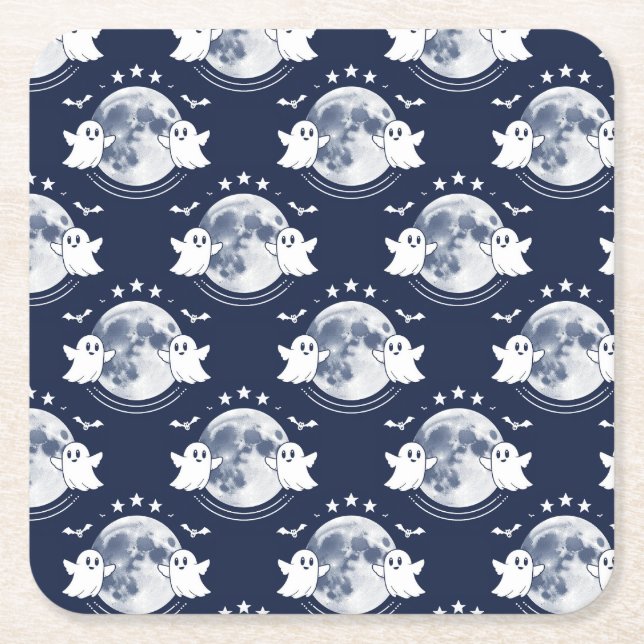 Halloweenfirande Underlägg Papper Kvadrat (Framsidan)