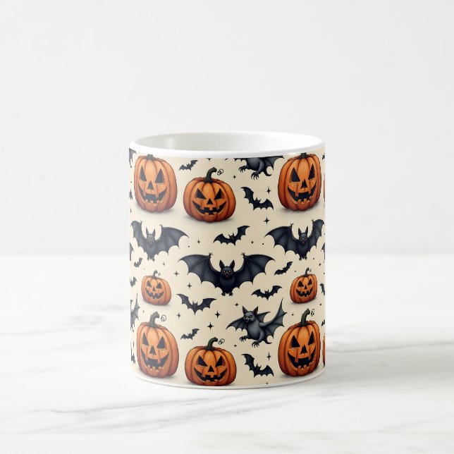 Halloweenfladdermöss Kaffemugg (Center)
