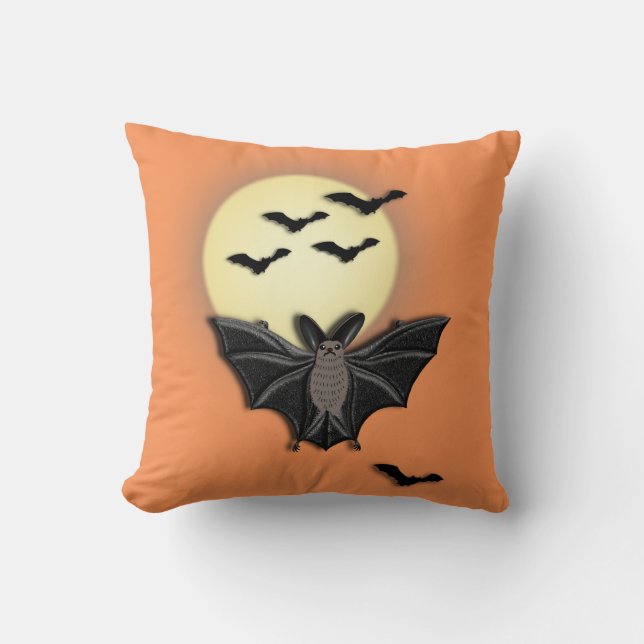 Halloweenfladdermöss Kudde (Framsida)