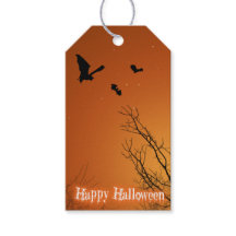 Halloweenfladdermöss och träd