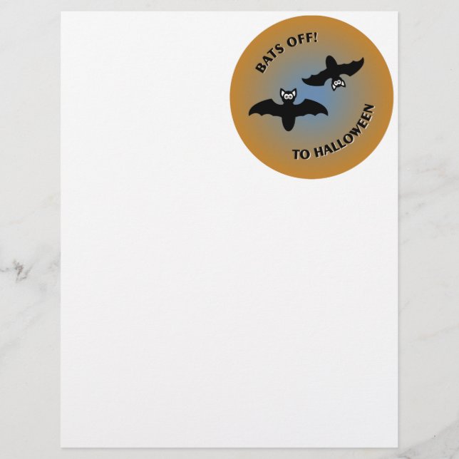 Halloweenfladdermöss Orange Blå (Framsida)