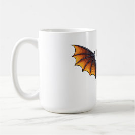 Halloweenfladdermus flygande kaffemugg