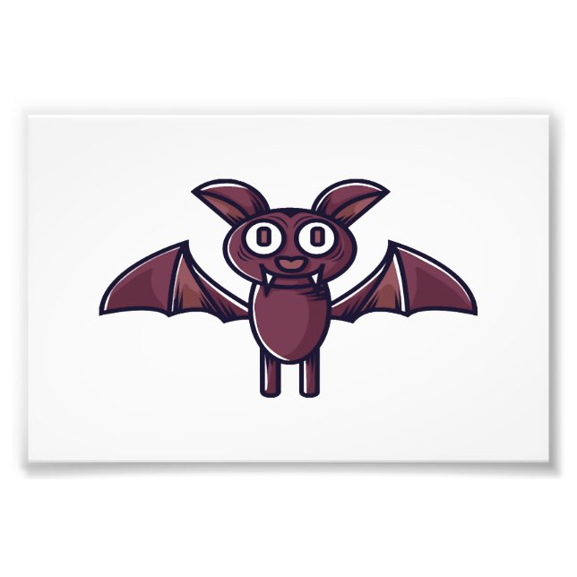 Halloweenfladdermus Fototryck (Framsidan)