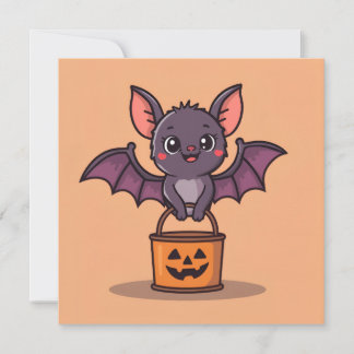 Halloweenfladdermus  inbjudningar