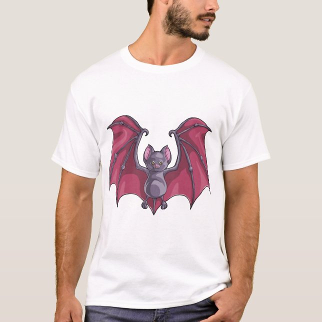 Halloweenfladdermus T Shirt (Framsida)