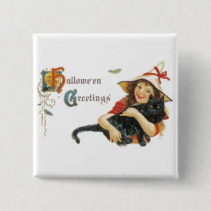 Halloweenhälsningar från förr knapp