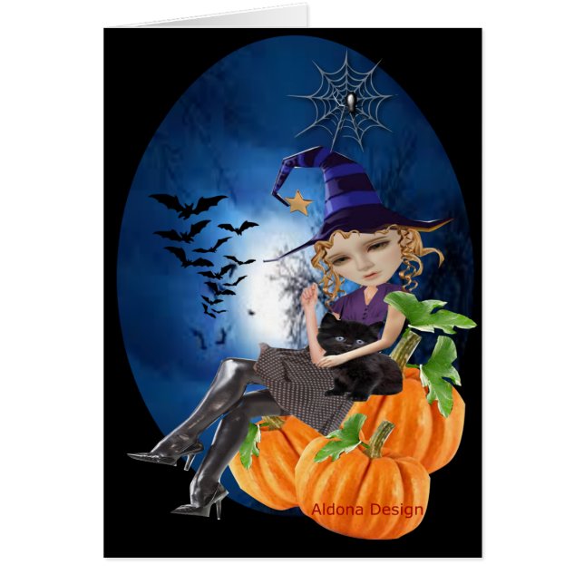 Halloweenhälsningar Hälsningskort (Framsidan)