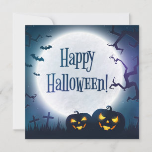 Halloweenhälsningar Kort