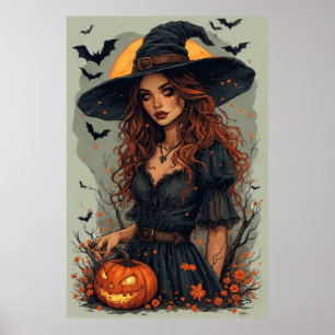 Halloweenhäxa Poster