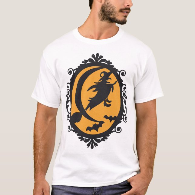 Halloweenhäxa T Shirt (Framsida)