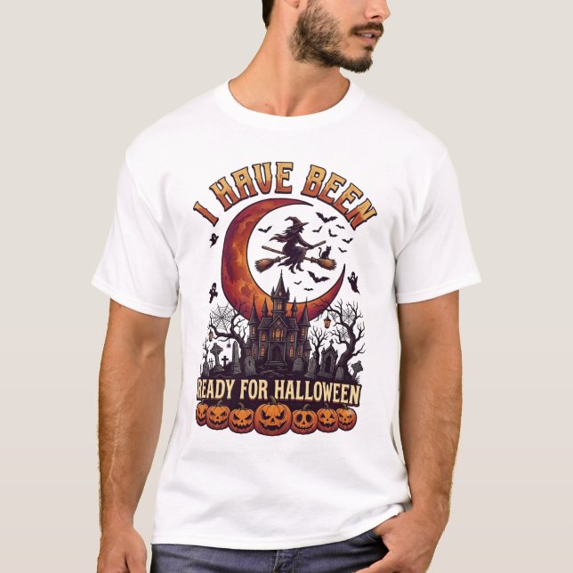 Halloweenhäxslott Månen har varit redo_1 T Shirt (Framsida)