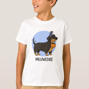 Halloweenie Rolig Korv Hund Puns T Shirt