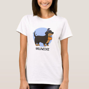 Halloweenie Rolig Korv Hund Puns  T Shirt