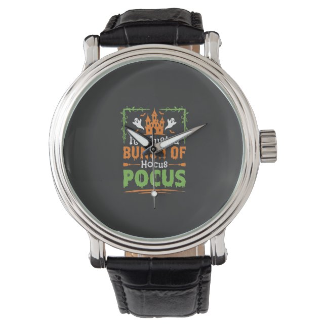 Halloweenknippe med hokus pokus armbandsur (Framsida)