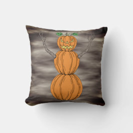 Halloweenkonst med pumpagubbe kudde