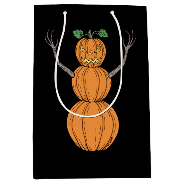 Halloweenkonst med pumpamänniskor (Framsidan)