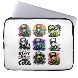 Halloweenmagi, kusliga nätter & höstglädje laptop fodral
