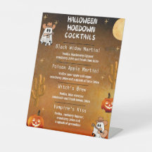 Halloweenmeny för spökcowboy Hoedown Cocktail