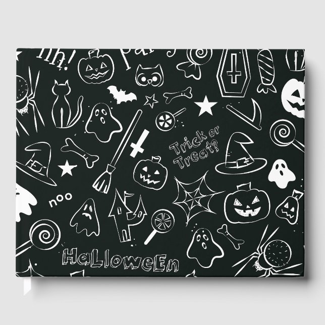 Halloweenmönster Gästböcker (Framsida)