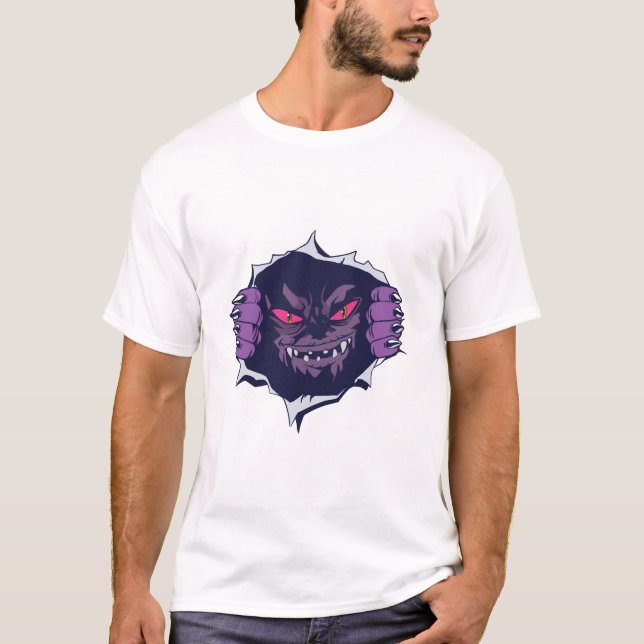 Halloweenmonster            t shirt (Framsida)