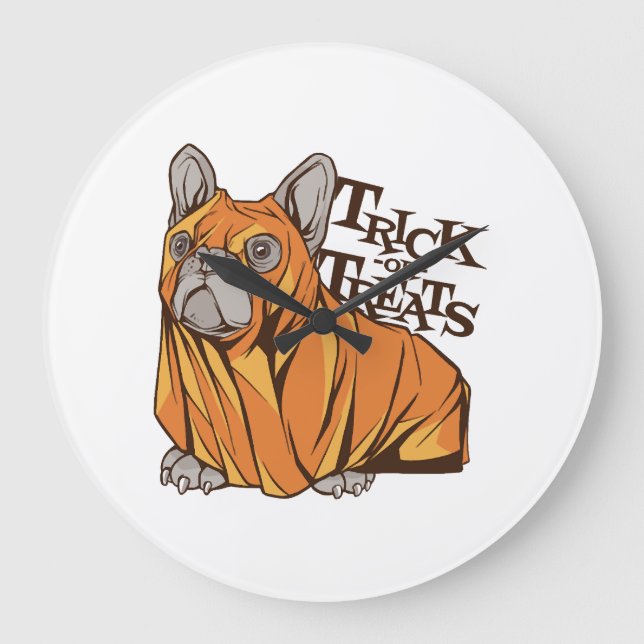 Halloweenmoppar Stor Klocka (Framsida)