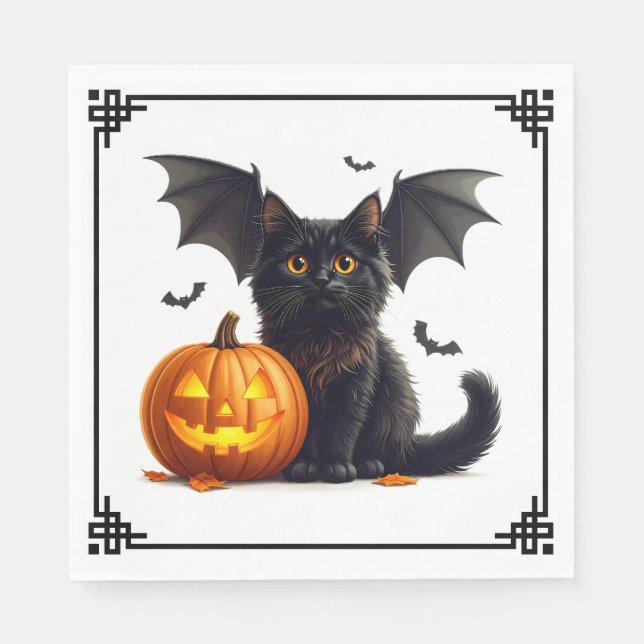 Halloweenpapper  pappersservett (Framsidan)