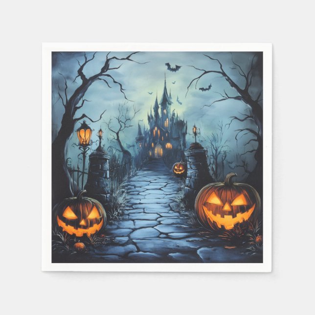 Halloweenpapper  pappersservett (Framsidan)