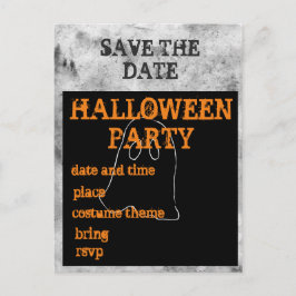 Halloweenparty Spara datumet Meddelande Vykort