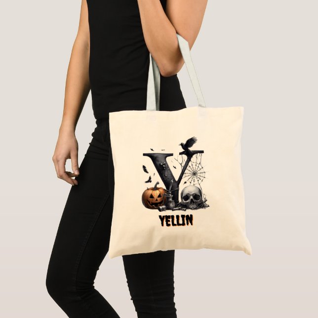 Halloweenpåse för godis - Trick or Treat Tygkasse (Framsida (produkt))