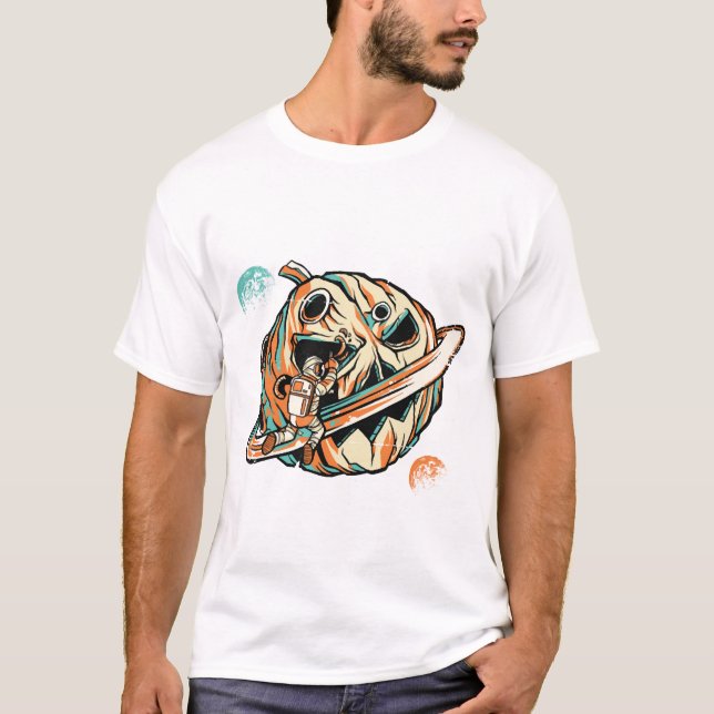 Halloweenplaneten T Shirt (Framsida)