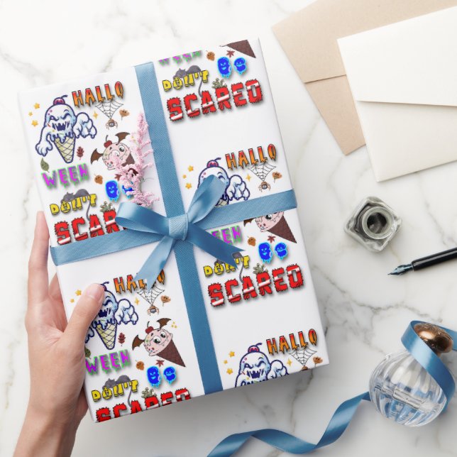 Halloweenpresent – Bli inte rädd Presentpapper (Gifting)
